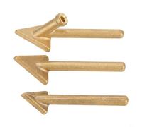 3PCS Steel Replacement Tips for 80 Watt Plastic Welding Iron, High Temperature Resistant, for TPO TEO PP Auto Bumper Repair Welding Equipment Accessories, Gold Color