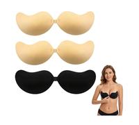 3Pcs Sticky Bra Push up,Stick on Bra Cups for Large Breasts (Cup, C)