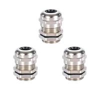 3pcs Strong Metal Waterproof Cable Connector Secure Locking for Industrial Outdoor Electrical Wiring Applications Erosion Resistant Cable