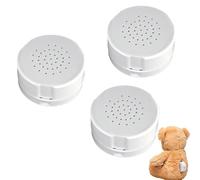 3PCS Stuffed Animal Voice Recorder, 30 Seconds Voice Recorder for Stuffed, Recordable Voices Sound Box, DIY Recordable Button Sound Box, for Plush Toy, Doll, Bear Toy, Pillow