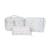 3pcs Stylish and Travel Makeup Bag Set Toiletries Organizer for Traveler Business Professionals and Students Compact Travel Grooming