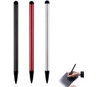 3Pcs Stylus Pens for Touch Screens,3 in 1 Stylus Universal High Sensitivity and Pencil for iPad,Compact and Light Pen for All Touch Screen Devices Accessories (Black and red and Silver)