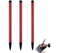 3Pcs Stylus Pens for Touch Screens,3 in 1 Stylus Universal High Sensitivity and Pencil for iPad,Compact and Light Pen for All Touch Screen Devices Accessories (Red)