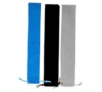 3pcs Suede Drawstring Pouch for Flute Headjoint C Key Storage | Plush Velvet Lining, Compact Organisation for Performances, Easy Carry, Fits Clarinet and Recorder
