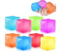 3pcs Sugar Cubes, Super Squishy Sensory Toy, Soft Squeezable Tactile Cube, Age 3+, Bright Colours, for Focus and Calm Play (Random Color)