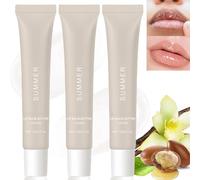 3Pcs Summer Lip Butter Balm,Friday Tinted Lip Balm,Lip Balm Gift Set,Conditioning Lip Mask and Lip Balm,Lip Plumping Lip Gloss,Natural Lip Balm,Lip Moisturiser,Lip Care Moisturizer for Soft(#Vanilla)