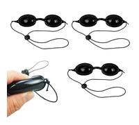 3PCS Sunbed Goggles Tanning Goggles Adjustable Sunbed Eye Protection Safety Tanning Goggles UV Protective Glasses Reusable Eye Protection for Sunbathing LED Light Therapy Beauty Clinics Home Beauty