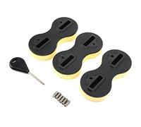 3Pcs Surfing Board Fins Box Set, 8 Shaped Fins with Fin Key and Screws, High - Strength PVC Surfing Plugs for Customizable Cant Angles, Lightweight System for Balanced (5 Degrees)