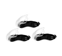 3pcs Swim Goggle Protective Cases Plastic Black Back to School Decor