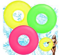 3Pcs Swimming Rings for Adults, Inflatable Pool Floats for Age 12+, 36" (91cm) Pool Float Swim Tubes Giant,Summer Swimming Pool Water Beach Toys,Pool Party Decorations,Summer Gift for Kids Adults