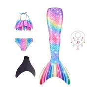 3pcs Swimming Suit with Ocean Sparkle Decoration Take Beautiful Photos of Your Kids,A-140