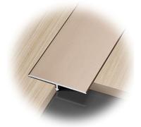 3Pcs T Molding Floor Transition Strip, Floor Joiners, Tiles to Laminate, Doorway Edge Trim, Threshold Seam Cover Strip(Gold,50.0mm/2.0in)