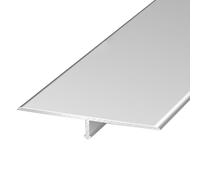 3PCS T Molding Transition Strip for Joining Floor Gaps,Door Threshold Strip, Edge Trim for Laminate Wood Tile Vinyl, Floor Divider for Joining Flooring Gaps(Silver,50mm/1.97in)