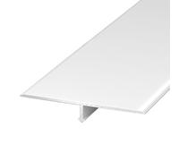 3PCS T Molding Transition Strip for Joining Floor Gaps,Door Threshold Strip, Edge Trim for Laminate Wood Tile Vinyl, Floor Divider for Joining Flooring Gaps(White,50mm/1.97in)