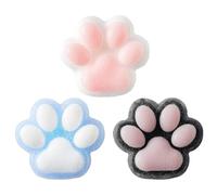 3PCS Taba Squishy, Cat Squishy, Squishy Cat, Mini Animals Stress Relief Toy, Funny Novelty Cute Animals Stress Relieving Fidget Toy, for Boys Girls Birthday Party Gifts(Blue,White and White)