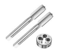 3pcs Tap and Die Set, Metric M11 x 1.5 Thread Taps & Round Die, Tapping Threading Tool Tap & Die Kit for Nut Screw Bolt Thread Repair