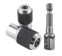 3PCS Tap Socket Set Adjustable Tap Holder Socket for #6-1/2 Tap 3/8In Drive Ideal for Tight Space Threading Tasks Tap Socket Set