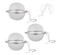 3pcs Tea Strainer Steeping Ball, Stainless Steel Tea Strainer, Non-Toxic and Anti-Rust, Sturdy and Durable