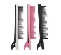 3pcs Teasing Clip Comb Professional Hair Styling Tool for Salon Stylists Hair Coloring Trimming Cutting Stylist Essentials Plastic Comb Attachments
