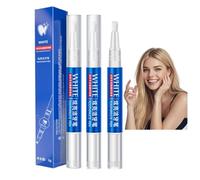3pcs Teeth Whitening Pen,Instant Brightening Teeth Whitening Gel-No Sensitivity Teeth Whitening Kit,Effective&Enamel Safe Teeth Whitener,Fast-Acting Stain Remover for Teeth with Natural Ingredients