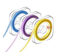 3PCS Teeth Whitening Strips,tooth File,teeth Polishing and Whitening,gentle Cleaning Tools,suitable for Home and Professional Use. (Yellow, Purple, Blue)