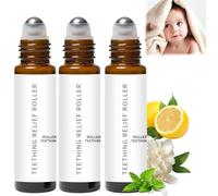 3PCS Teething Roller All Natural for Babies, Velaria Teething Roller, A Thousand Roses Teething Roller Oil, Teething Roller All Natural