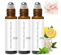 3Pcs Teething Roller All Natural for Babies, Velaria Teething Roller, Baby Teething Oil Roller, Velaria Natural Relief Roller, A Thousand Roses Teething Roller Oil