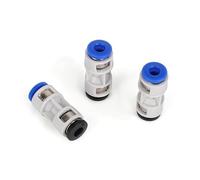 3pcs Teflon PTFE Tube Adapters for Bambu Lab A1/A1MINI/P1P/P1S/P2S/X1/X1C/X1E/H2D/H2S 3D Printers, ABS Hybrid Feed Connectors High-Flow Filament Fittings for Bambu Lab AMS Systems