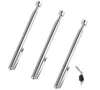 3Pcs Telescopic Pick Up Tools 3 Lb Extendable Magnetic Handheld Pick Up Stick Up to 64 cm, Stainless Magnet Handheld Tool Pen Style Design for Older Pregnant Women