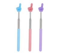 3PCS Telescopic Teachers Pointer,Retractable Finger Pin Pointer Stick,Extendable Hand Pointer and Finger Pointer Stick for Teachers,Teaching,Conference,Training,Speeches,Lectures
