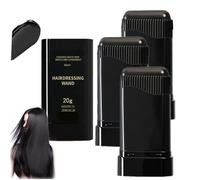 3PCS Temporary Hair Dye Comb, Hair Color Stick, Waterproof and Sweat-Proof Hair Dye Combs, Portable 2-In-1 Touch-Up Hair Colouring Combs for Women & Men Gray Hair Coverage (Natural Black*3)