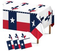 3Pcs Texas State Flag Tablecloth Lone Star Party Table cloth 54" x 108"
