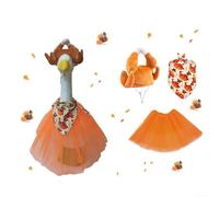 3Pcs Thanksgiving Goose Outfit, 23-Inch Turkey Costume for Porch Goose Decoration Festive Dress Up Holiday Display Decor