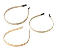 3pcs Thin Metal Spring Headband for Ladies and Female Friends Golden