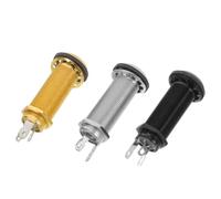 3pcs Threaded Guitar Output Jack Metal Connector for Electric Guitars