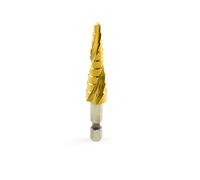 3pcs TiN coating HSS Core Drill Bit Helix Spiral Grooved Step Drill Bits Set Power Tools 4-12/20/32mm Pagoda Drill Hole Cutter-1pc 4-12mm