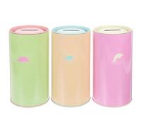 3pcs Tinplate Money Box with Removable Lid, round Desktop | Saving Pot Set, for Small Jewelry and Paper Bills, Office Classroom Desk Use, Tinplate Random Color