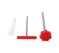3PCS Tire Valve Stem Core Change Tool Kit for Rapid Valve Replacement Without Removing Tires Fits 0 453 Inch Rim Holes Alloy Steel Material (B Red)