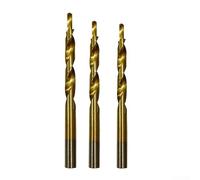 3Pcs Titanium-plated Drill Bits, Titanium-Plated Step Drill Bit For Woodworking Pocket Hole Jig 8-4/9-5/10-6mm
