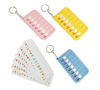 3pcs to Do List Checklist Board, Chore Chart Memo Board Reusable Schedule Board Daily Planning Tool Keychain