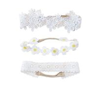 3pcs Toddler Floral Lace Headbands Headwear With High Elasticity Comfortable Wear For Birthdays And Special Occasion