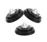 3pcs Toilet Fill Valve Rubber Diaphragm Replacement Seal for Cistern | Black Rubber Part, Universal Fit for Plastic Tank, DIY Install, Leak Prevention for Homeowners