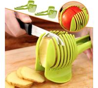 3Pcs Tomato Slicers Lemon Cutter Multipurpose Handheld Round Fruit Tongs Onion Holder,Easy Slicing Fruits Vegetable Kitchen Cutting Aid Kitchenware Tool,for Slicing Tomato, Lemon, Lime, Fruit and Veg