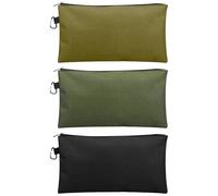 3Pcs Tool Bag Pouches Zipper Bag with Zipper Multipurpose Storage with Carabiner for Stationary Waterproof Tool Bags