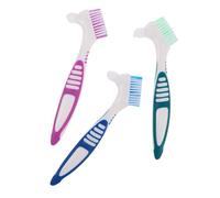 3PCS Tooth Cleaning Brush Dual Head Soft Bristles Toothbrush for Elderly Portable Oral Care Tool for Travel Efficient Cleaning for Dentures and Teeth