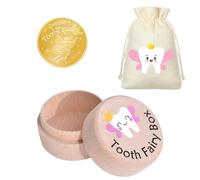 3PCS Tooth Fairy Gifts,tooth Fairy Coins,Unicorn Bags,tooth Fairy Box,commemorating The Growth Process of Children,birthday Gifts for Children Who Have Lost Teeth.