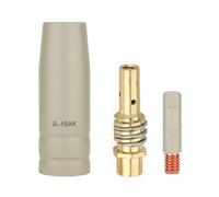 3pcs Torch Nozzle Tip Holder 15AK European Styles Welding Parts for Various Equipment Enhances Connection Stability Precise Welding Tool