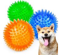 3PCS Toy Balls for Dogs,Squeaky Balls for Dogs Small Fetch Balls for Dogs,Pet Dog Ball Squeak Dog Toys,Puppy Toys Dog Toy Balls Dog Squeaky Toys,Elastic Sound Chew Tooth Cleaning Puppy Toy (3 PCS)