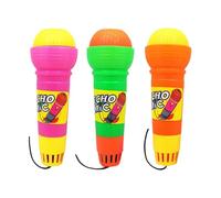 3Pcs Toy Microphone Voice Changer, Kids Echo Microphone Toy, Magic Karaoke Microphones Toy, Voice Changing Microphone Toy, Voice Amplifying Microphone Toy, Educational Music Pretend Toy For Boys Girls