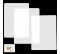 3pcs Translucent Silicone Mats,30 X 40 Cm Temperature Resistant Placemats Clear Countertop Protector Liner For Worktops, Kitchen Worktop Protector For Kitchen Table Coffee Crafts（Translucent）